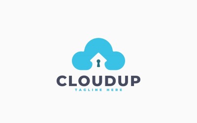 Cloud House Logo Template Design