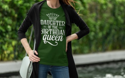 Daughter Of The Birthday Queen T Shirt Design Digital Download Birthday Party Graphic For Family
