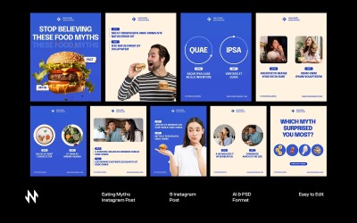 Eating Myths Instagram Carousel