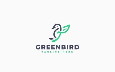 Green Bird Logo Template Design