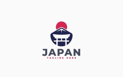 Japan Gate Logo Template Design