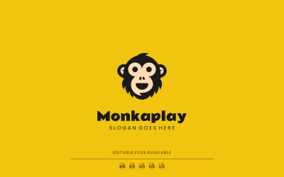 Mascot Monkey Logo Design