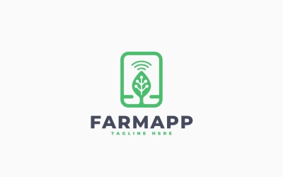 Mobile Farm Logo Template Design