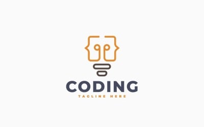 Code Idea Logo Template Design