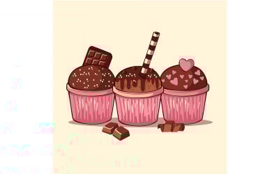 &amp;quot;GRATIS&amp;quot; Een groep cupcakes versierd met verschillende toppings