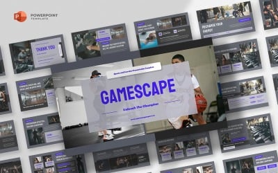 Gamescape – Powerpoint-Vorlage für Sport und Fitness