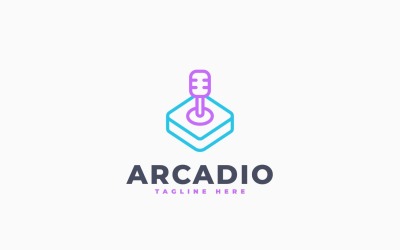 Modelo de design de logotipo do Arcade Talk