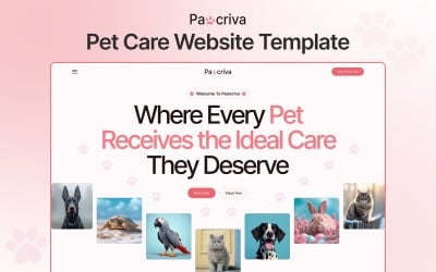 Pawcriva – Pet Care Next.js Website Template