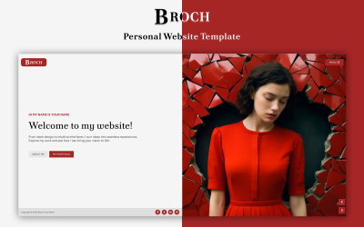Brochure - Modèle de site Web personnel