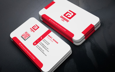 Clean Business Card Template E-card Template