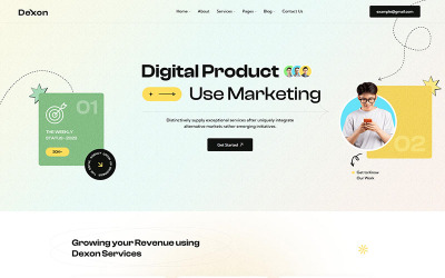 Dexon – WordPress-tema för SEO- och digital marknadsföringsbyrå