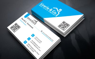 Minimalist Business Card Design Editable in Adobe