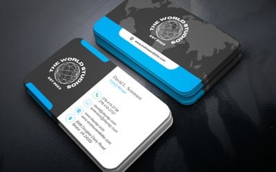 Modern Corporate Business Card Editable Design