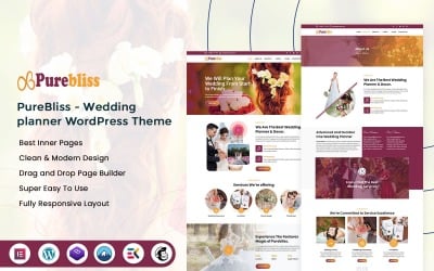 PureBliss - Wedding planner WordPress Theme