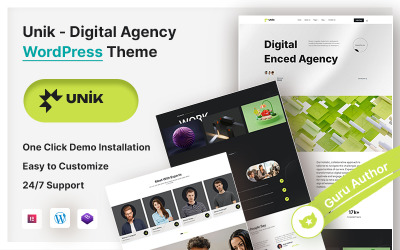 Unik – Tema WordPress Elementor per agenzia digitale