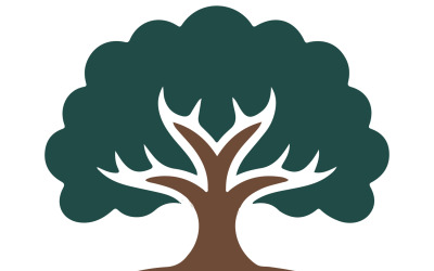 A logo design featuring a oak tree