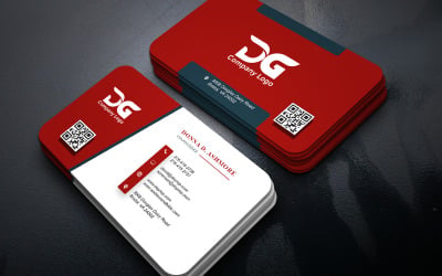 Corporate Business Card Layout Editable