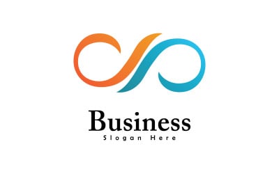 Infinity Logo vector sjabloonontwerp 0