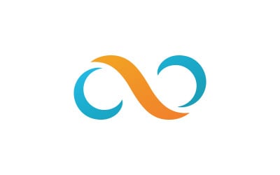 Infinity Logo vector sjabloonontwerp 2