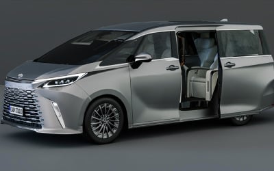 Modelo 3D del Lexus LM500h 2026