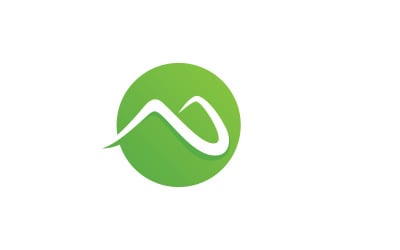 Mountain vector icon design template 0