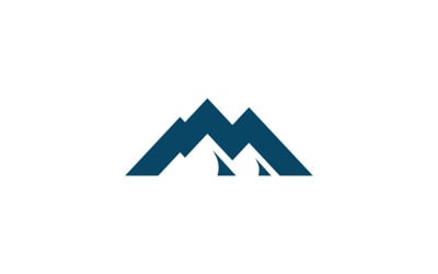 Mountain vector icon design template 3