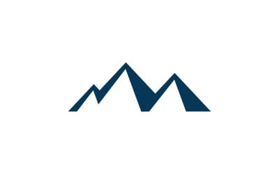 Mountain vector icon design template 6