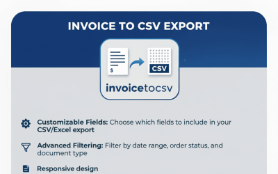 Számla CSV formátumba exportálása PrestaShophoz