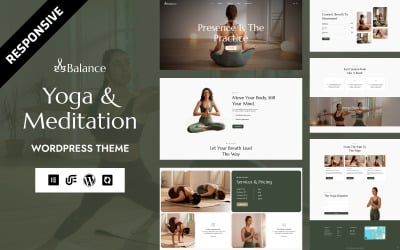Balance - Jóga, fitnesz és meditáció WordPress Elementor sablon