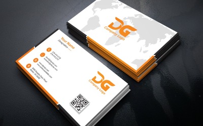 Clean Professional Business Card Template in Photoshop