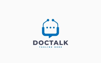 Doctor Chat Logo Template Design