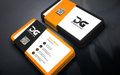 Minimal Elegant Business Card Template for Corporate Branding