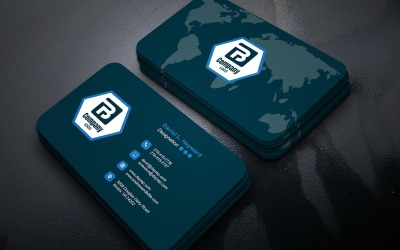 Modern Minimal Business Card Template for Agencies