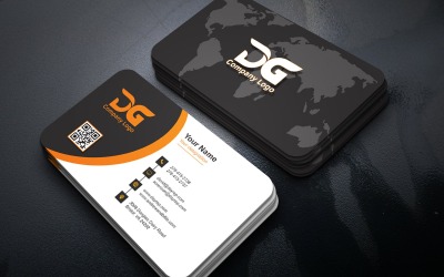Modern Professional Business Card Design Template PSD