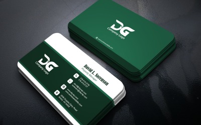 Modern Simple Business Card Template in Photoshop