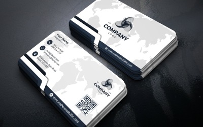 Simple Modern Business Card Layout Template PSD