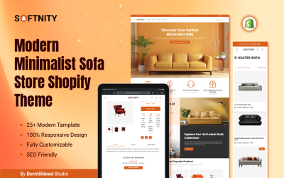 Sofnity - Modern minimalistisch thema voor een bankwinkel in Shopify