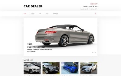 Autókereskedő - Autókereskedő Tisztítsa meg a Joomla sablont