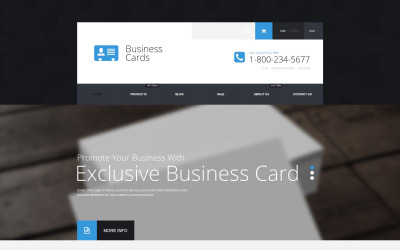 Business Cards Store Shopify Teması