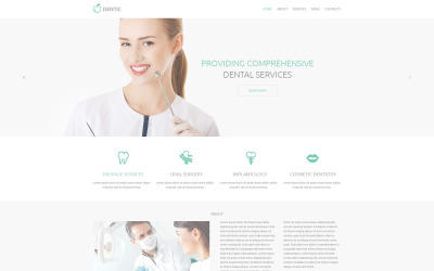 "Dentistry Responsive Drupal Template" thème Drupal adaptatif #54829
