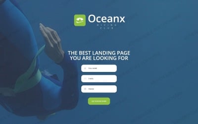 Diving Responsive Landing Page Mall