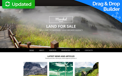 Land Broker Responsive Moto CMS 3 Template