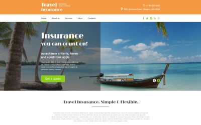 Modello di sito Web per agenzia di viaggi