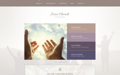 Responsive Jesus Church Wordpress #54859