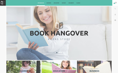 Responsywny szablon PrestaShop Dramowy Szablon PrestaShop Dla Księgarni #54824