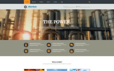 Reszponzív Industrial Company Joomla Template Joomla sablon 54847