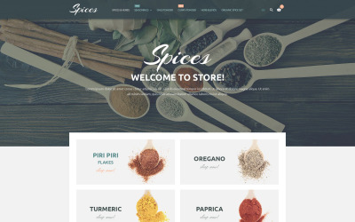 Tema Magento Responsive #54864 "Culinary Spices"