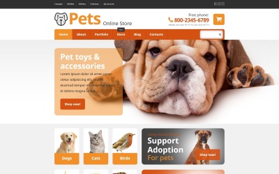 Tema WooCommerce "Tienda para Mascotas" #54868