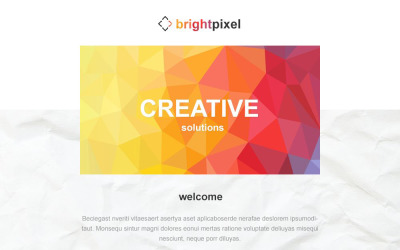 Template de Newsletter Flexível para Sites de Estúdio de Design №54862