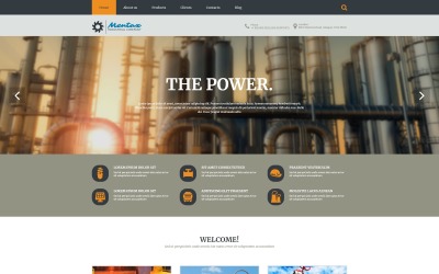 Template Joomla Responsive #54847 "Industrial Company Joomla Template"